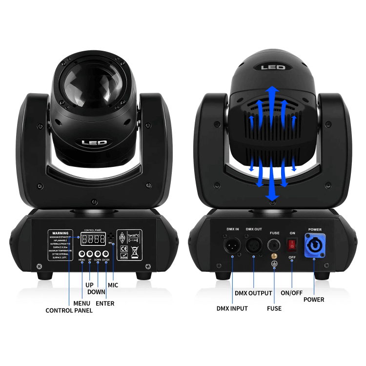 100W LED moving head beam light for DJ events