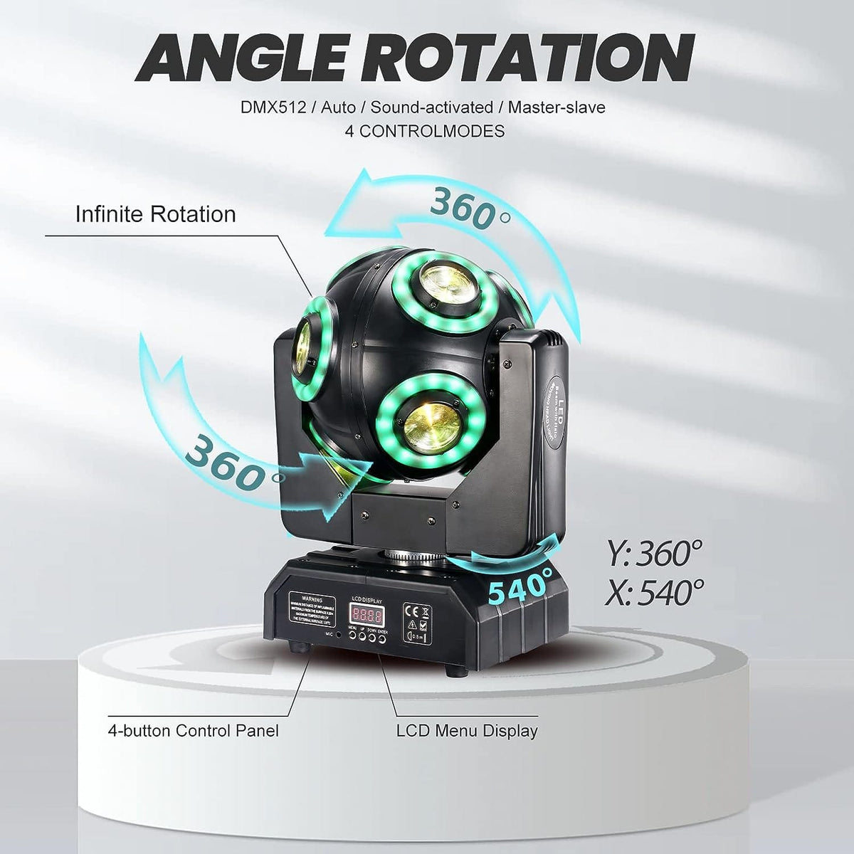 120W moving head disco light for wedding stage UAE