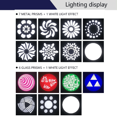 120W white LED spot moving head with gobos