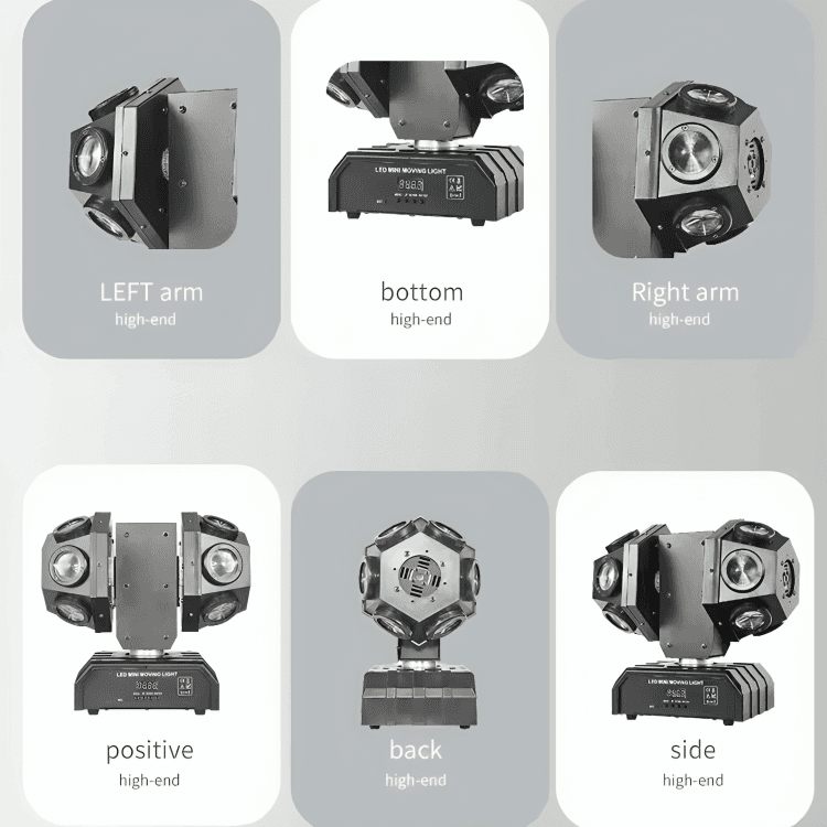12LED Double Moving Head Light With Laser