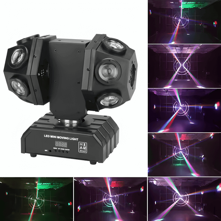 12LED Double Moving Head Light With Laser