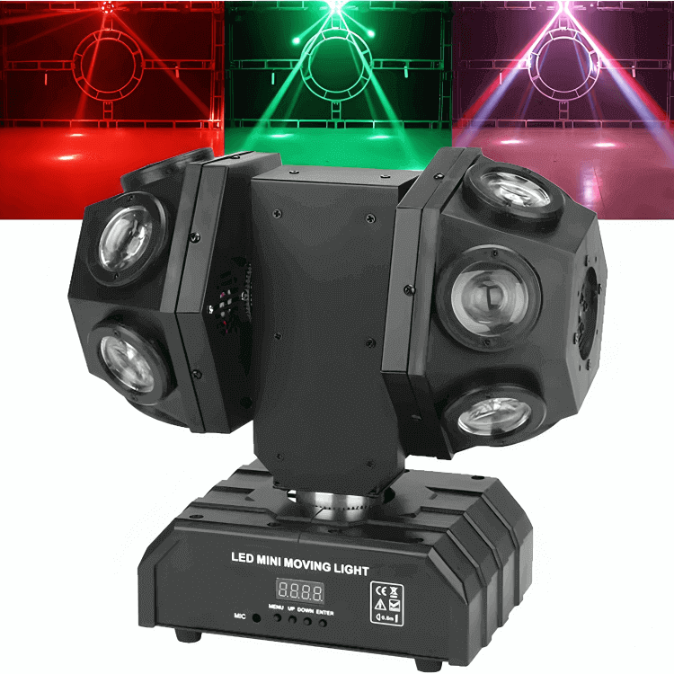 12LED Double Moving Head Light With Laser