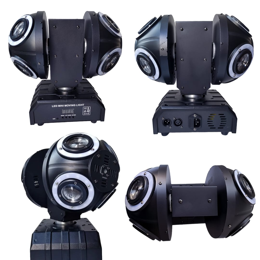 12 LED RGB double moving head laser stage light