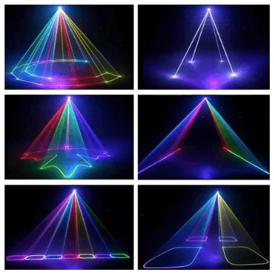 12 channel DMX animation laser projector