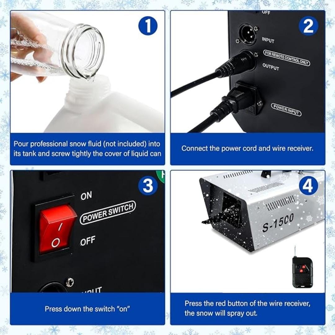 TOP PRO 1500W Snow Machine Stage Effect (20% Off)