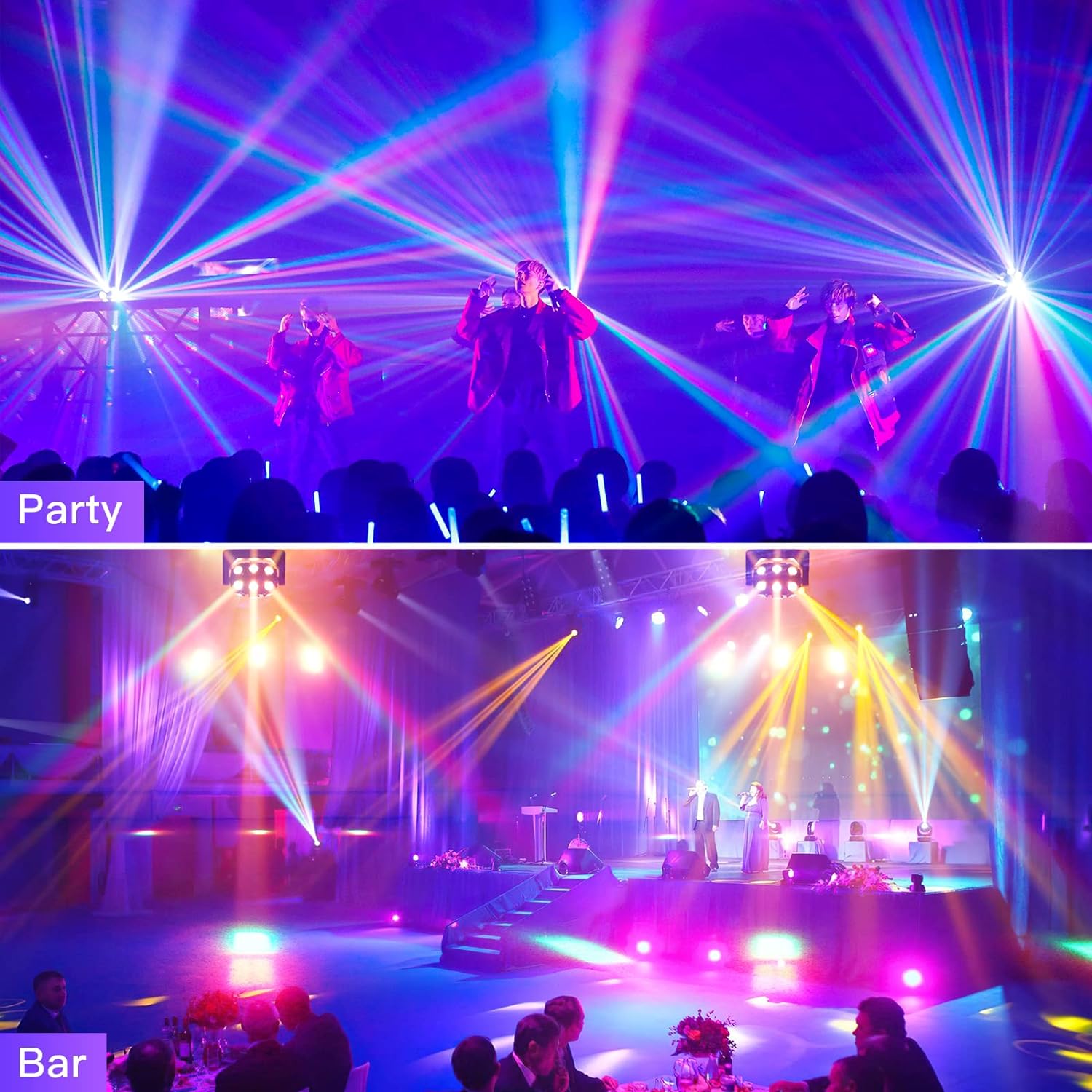 18 LED moving head light with RGB laser UAE