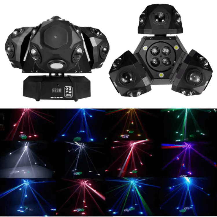18x10W RGBW three head moving laser stage light