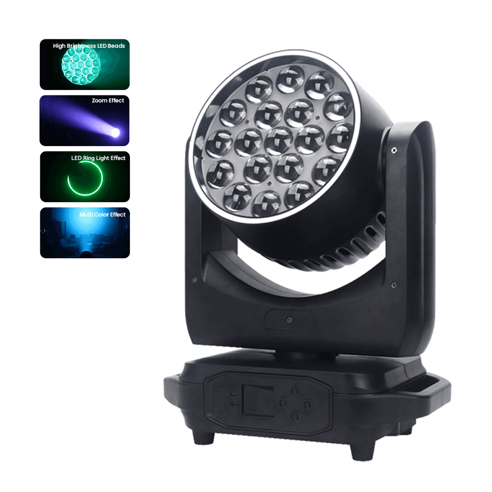 19 LED DMX moving head wash light UAE