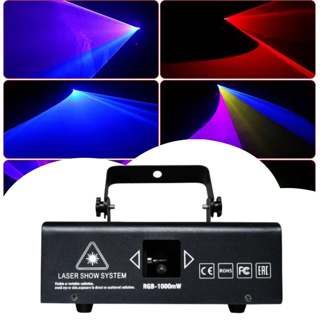 1W RGB animation laser light with 25KPPS scanner