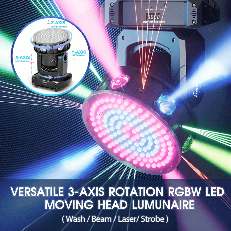 3-Axis Moving Head Gyro Swing Light UAE