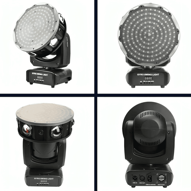 20 and 57 channel DMX gyro moving light