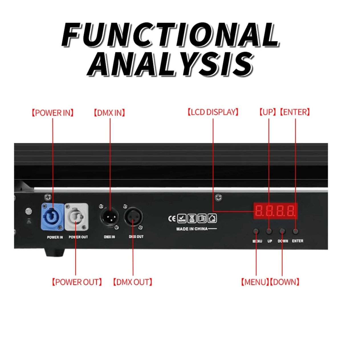 23 channel DMX RGB moving head laser