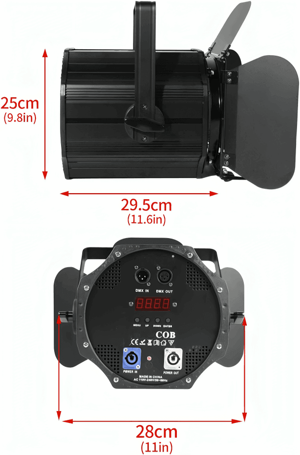2 in 1 warm and white COB stage light