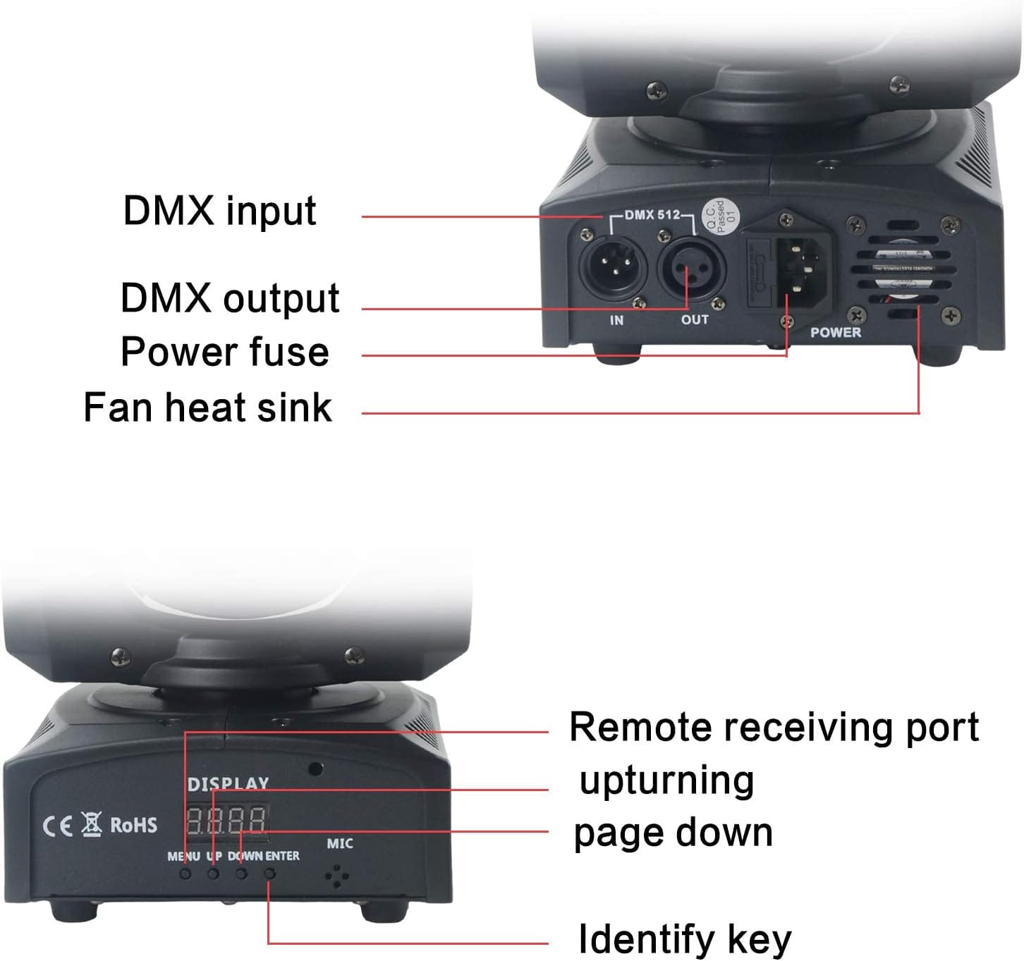 30W mini moving head beam light for DJ stage