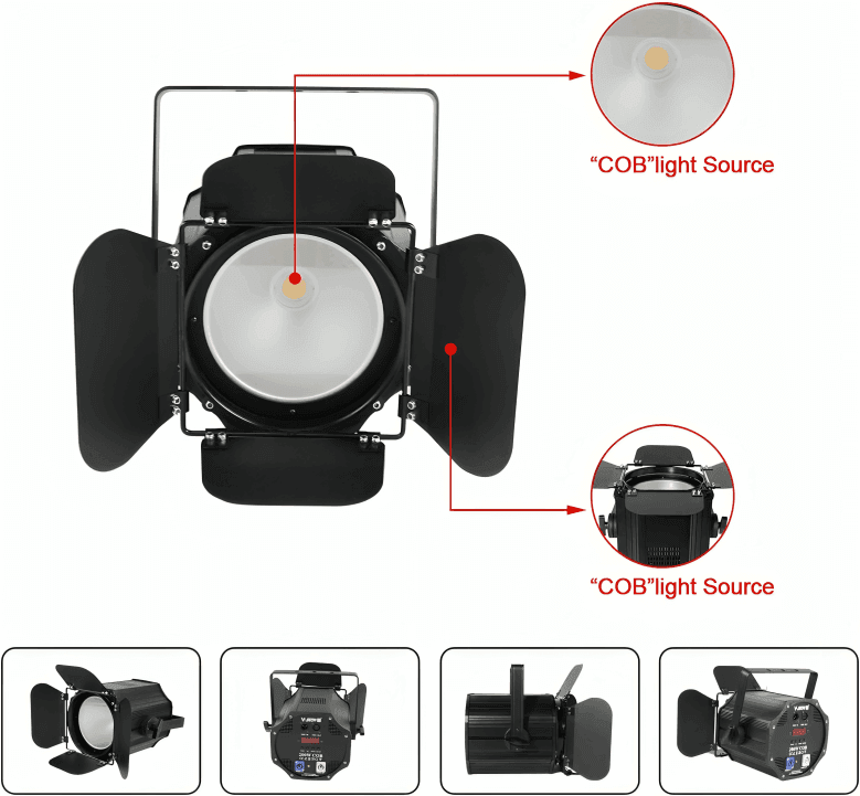 320W DMX COB PAR light for stage events