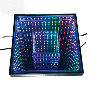 3D disco tiles LED dance floor with tempered glass