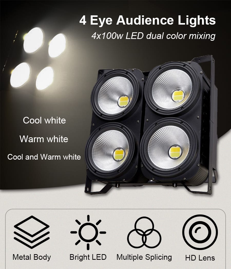 4x100W COB LED stage blinder for nightclub lighting