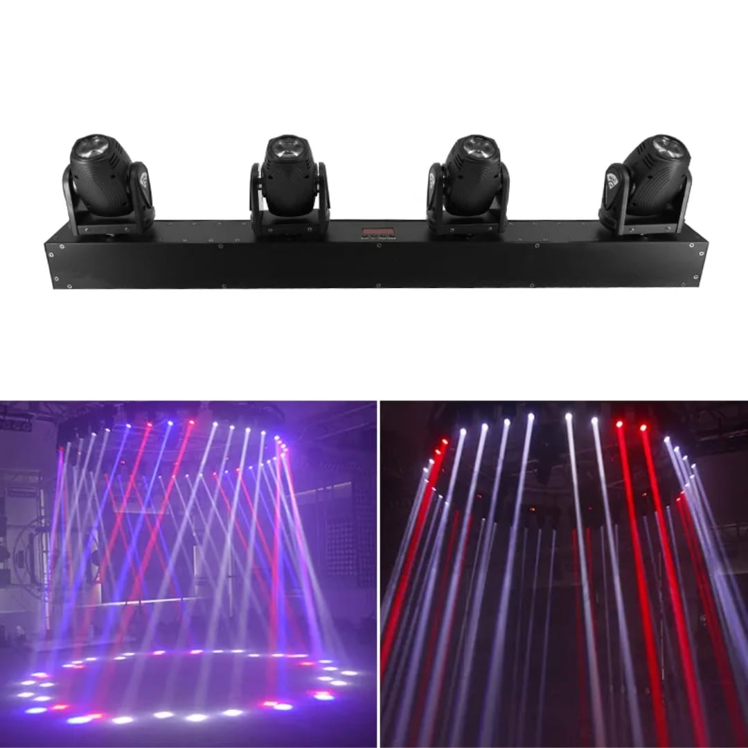 4x10W RGBW four head moving beam light