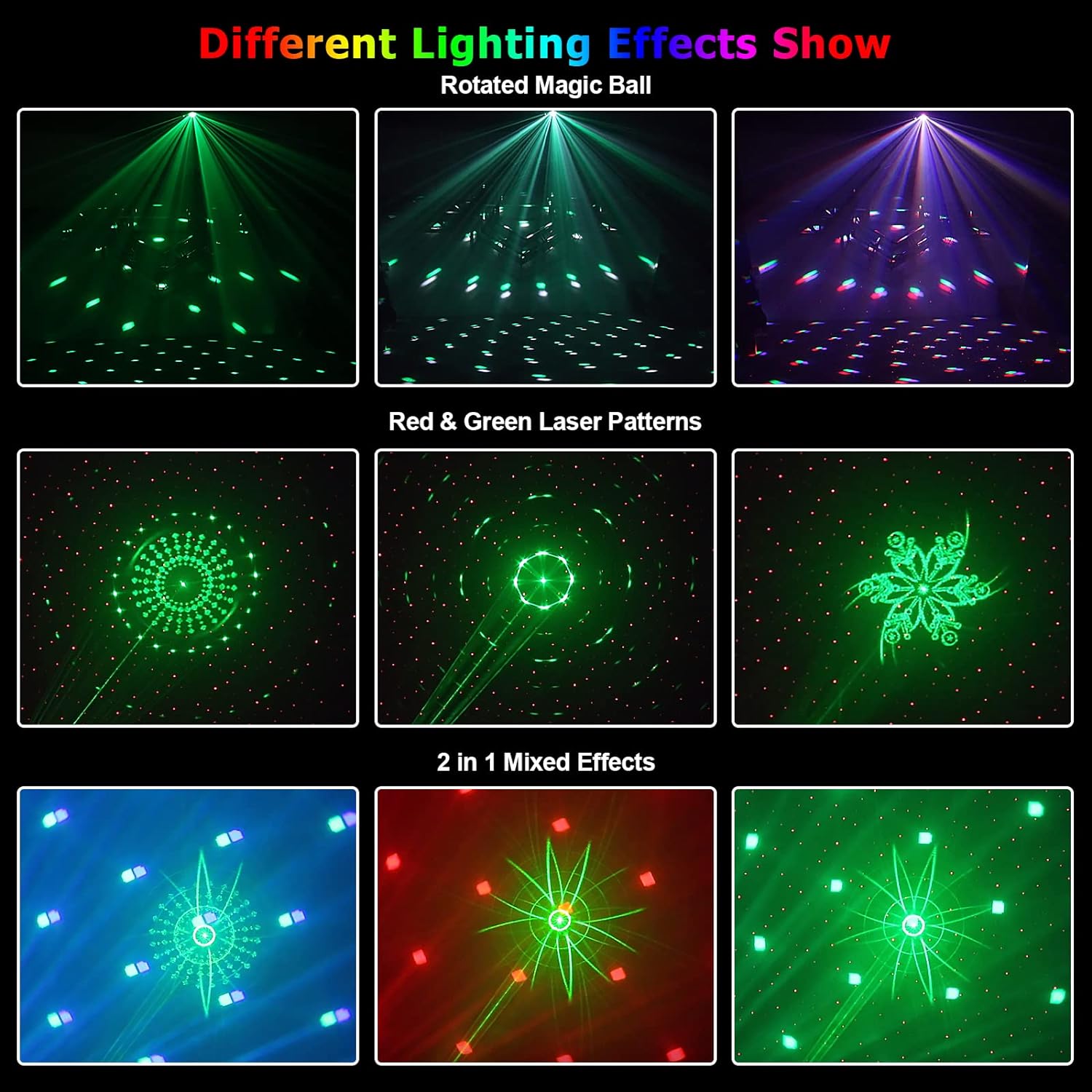 4x3W gobo LED party effect light
