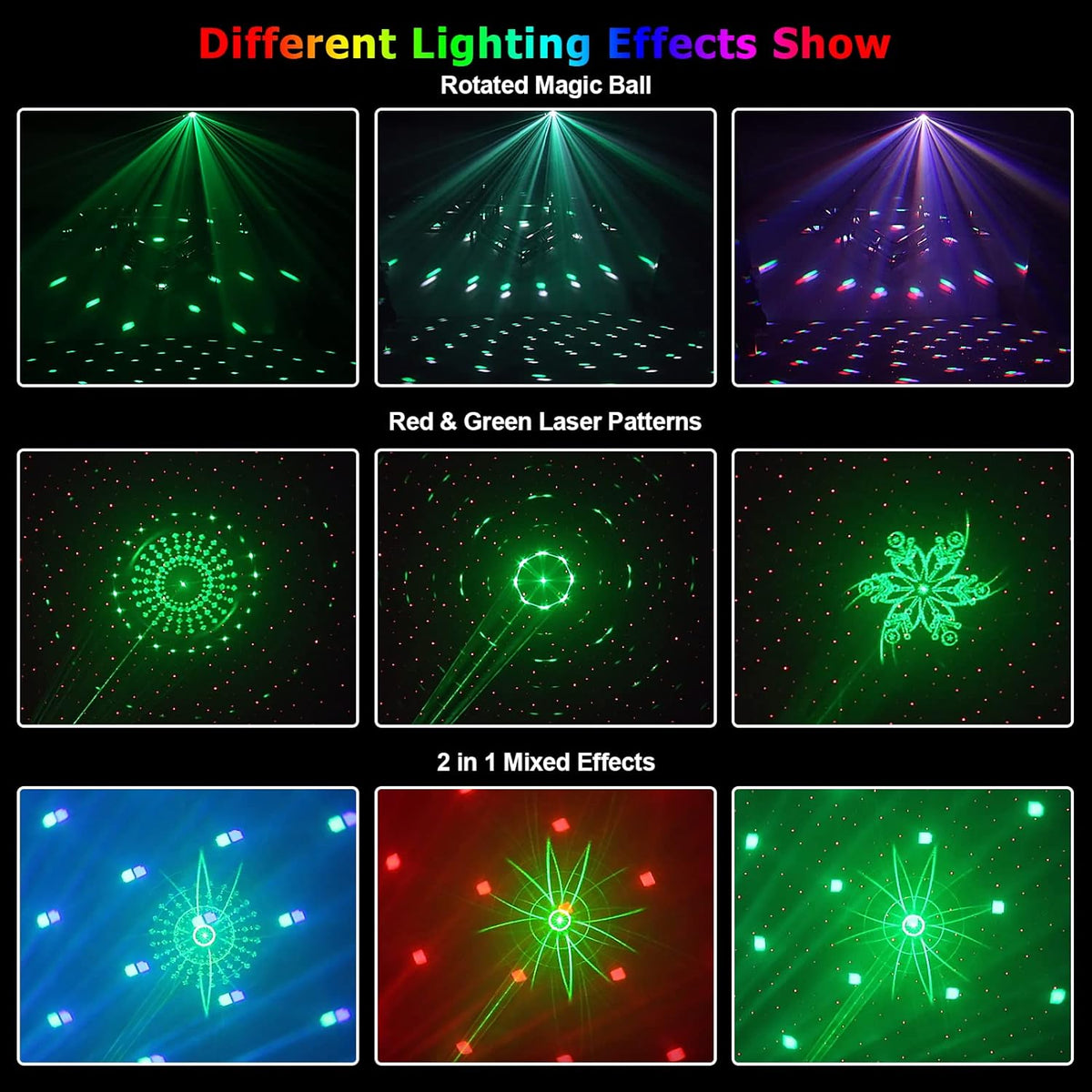 4x3W gobo LED party effect light