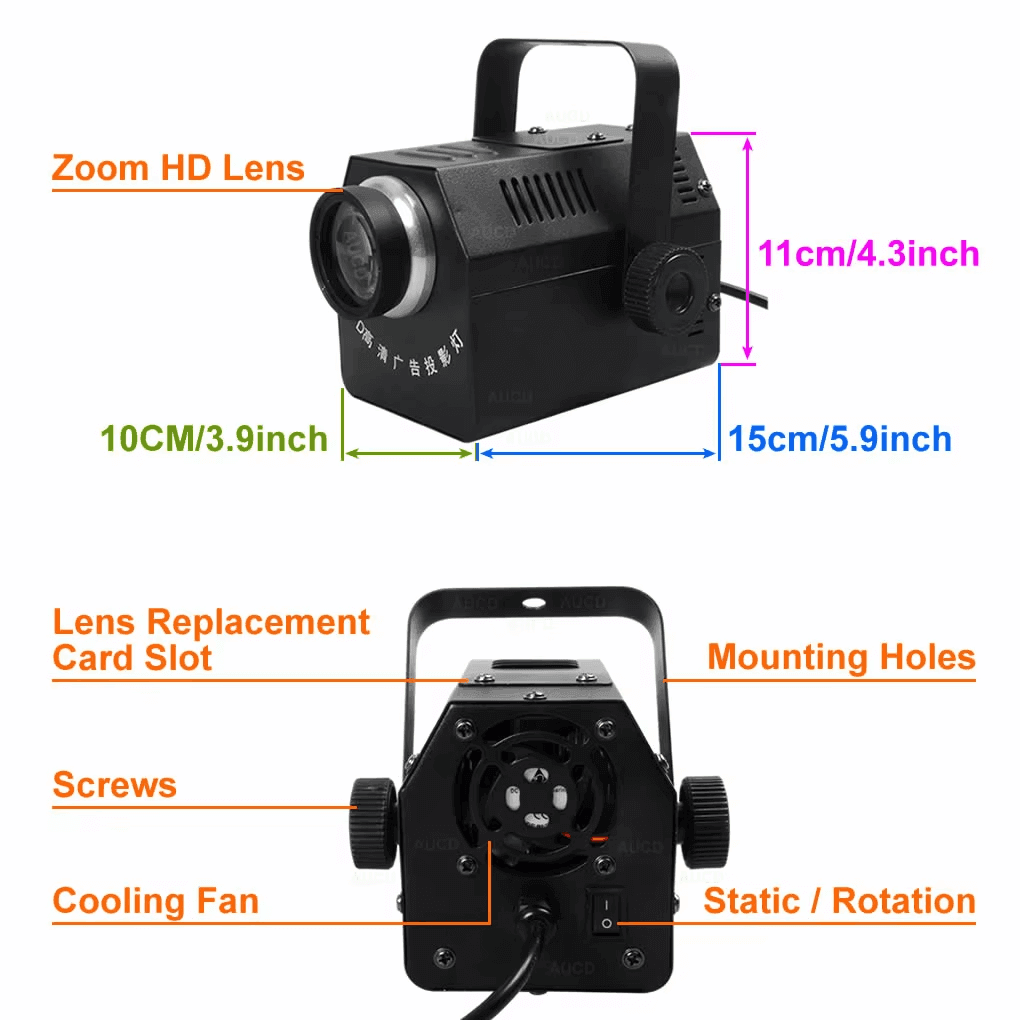 50W advertising projector for floor logo projection