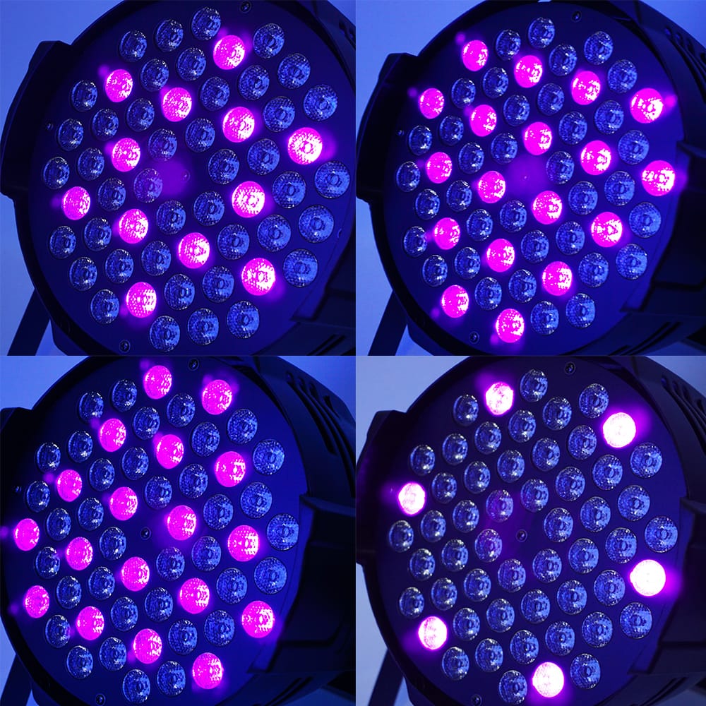 54 LED UV PAR stage light for disco events UAE