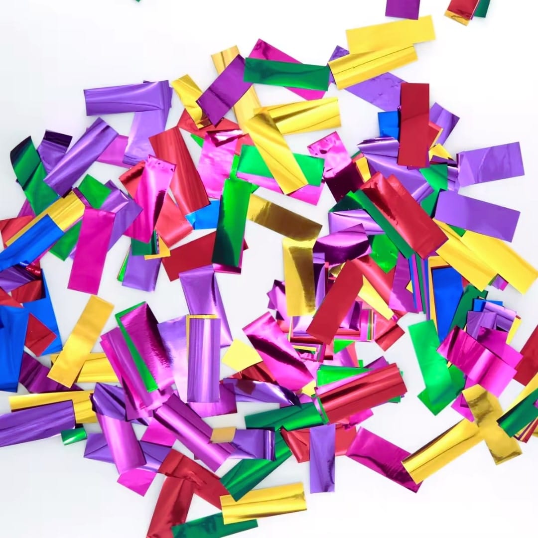 5x5mm biodegradable multicolour confetti paper