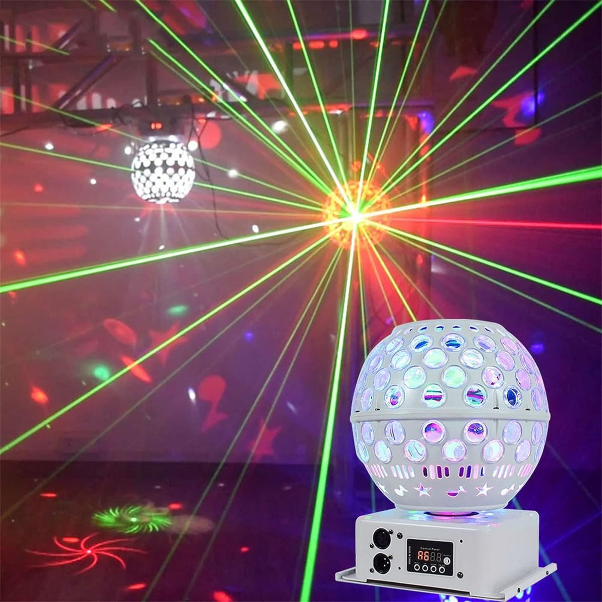 60W magic ball laser and strobe effect light