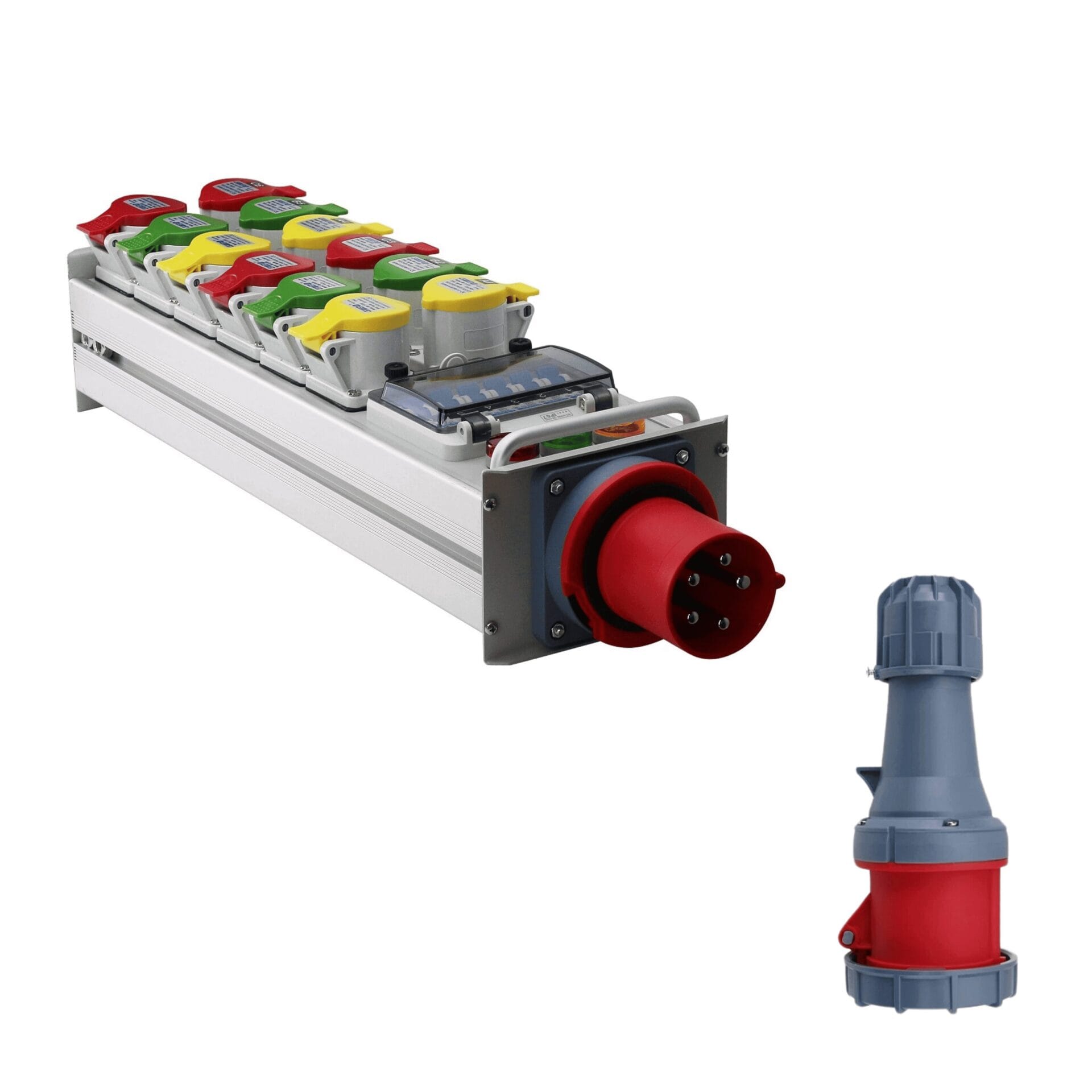 63A three phase power distribution box with 12 outputs