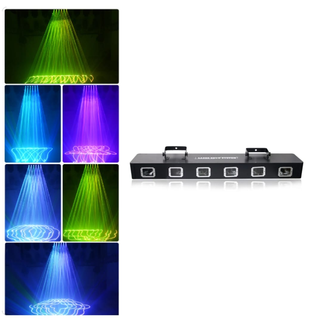 6 Head RGB Stage Laser Lighting UAE