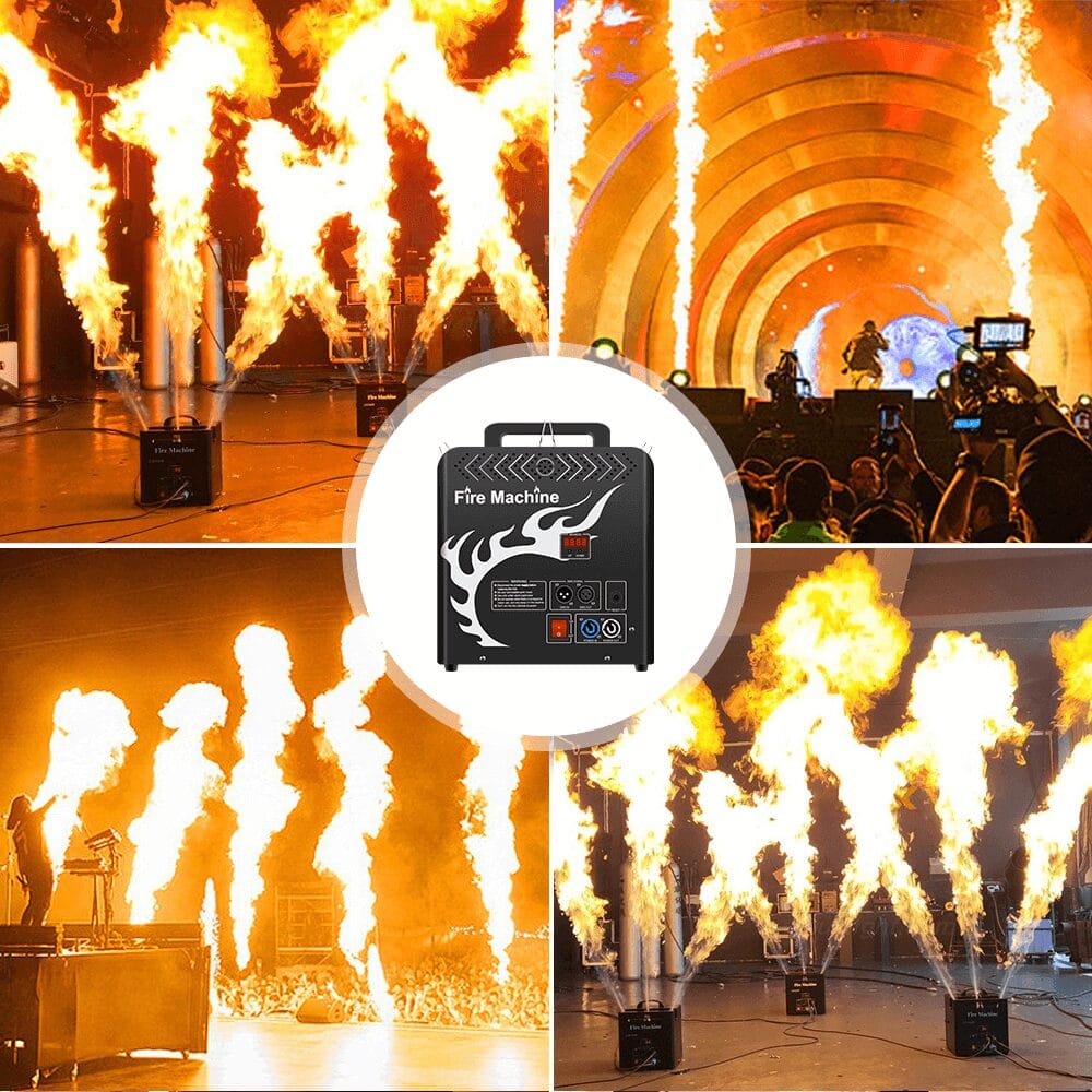 6 channel DMX flame projector for professional events