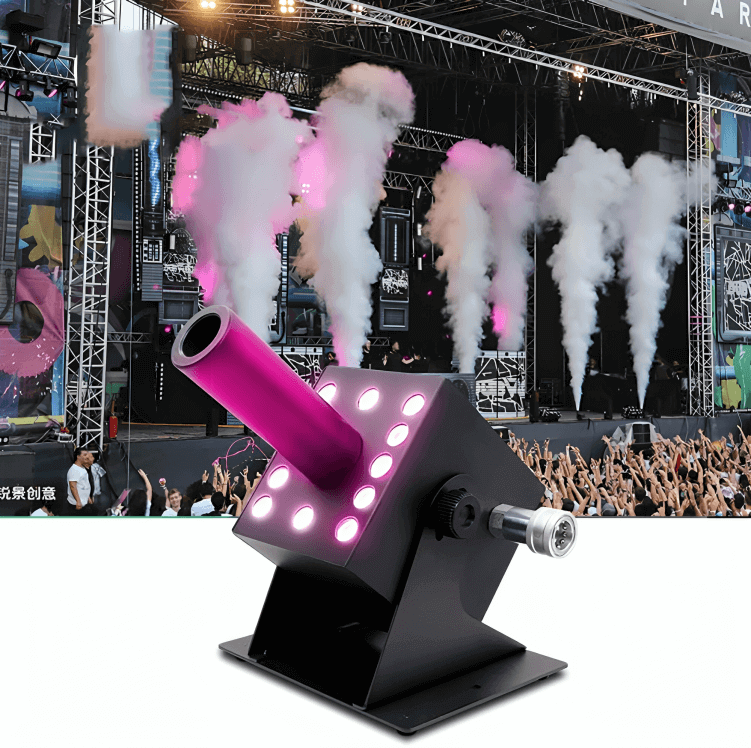 7 channel DMX512 CO2 stage jet machine