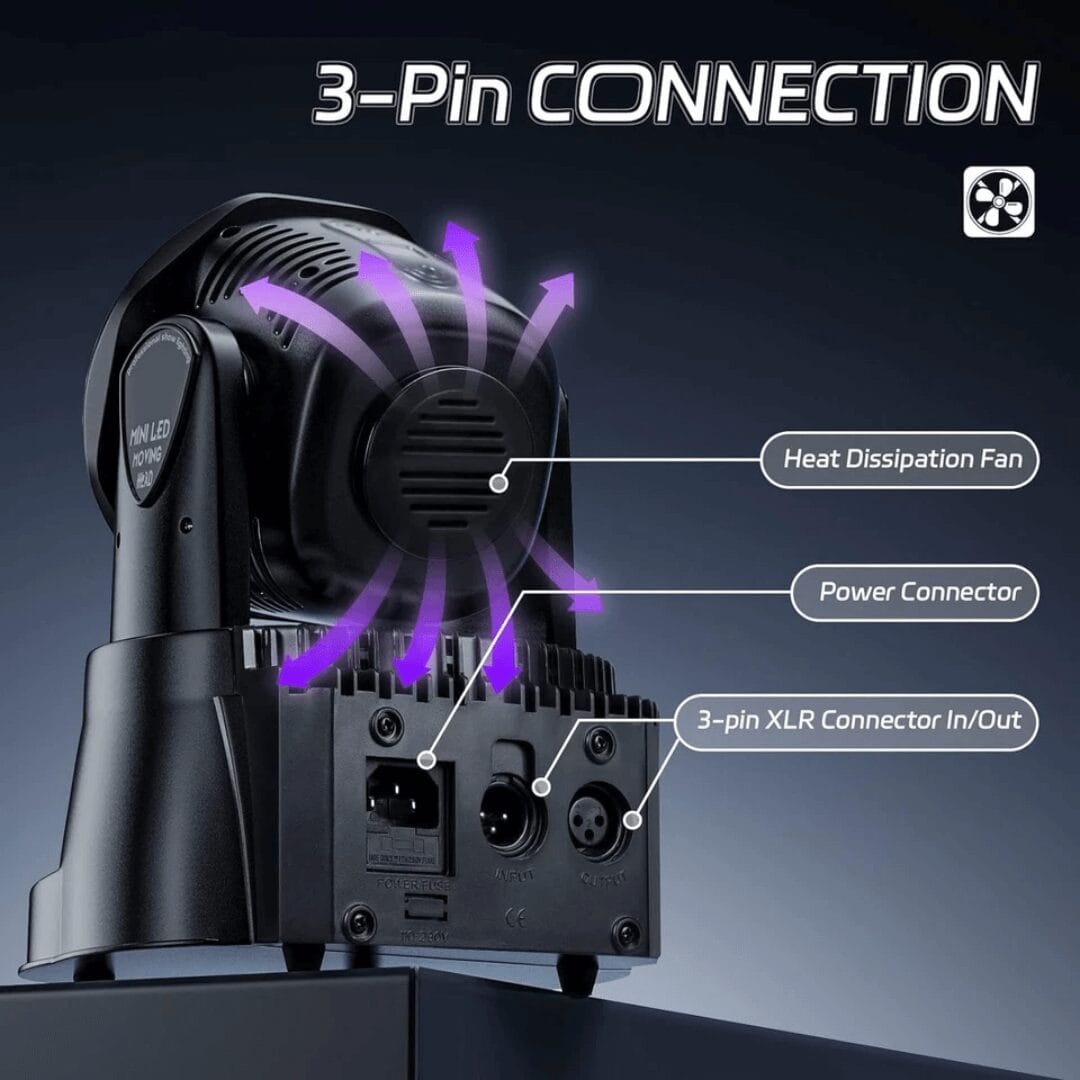 7x10W RGBW compact moving head wash light