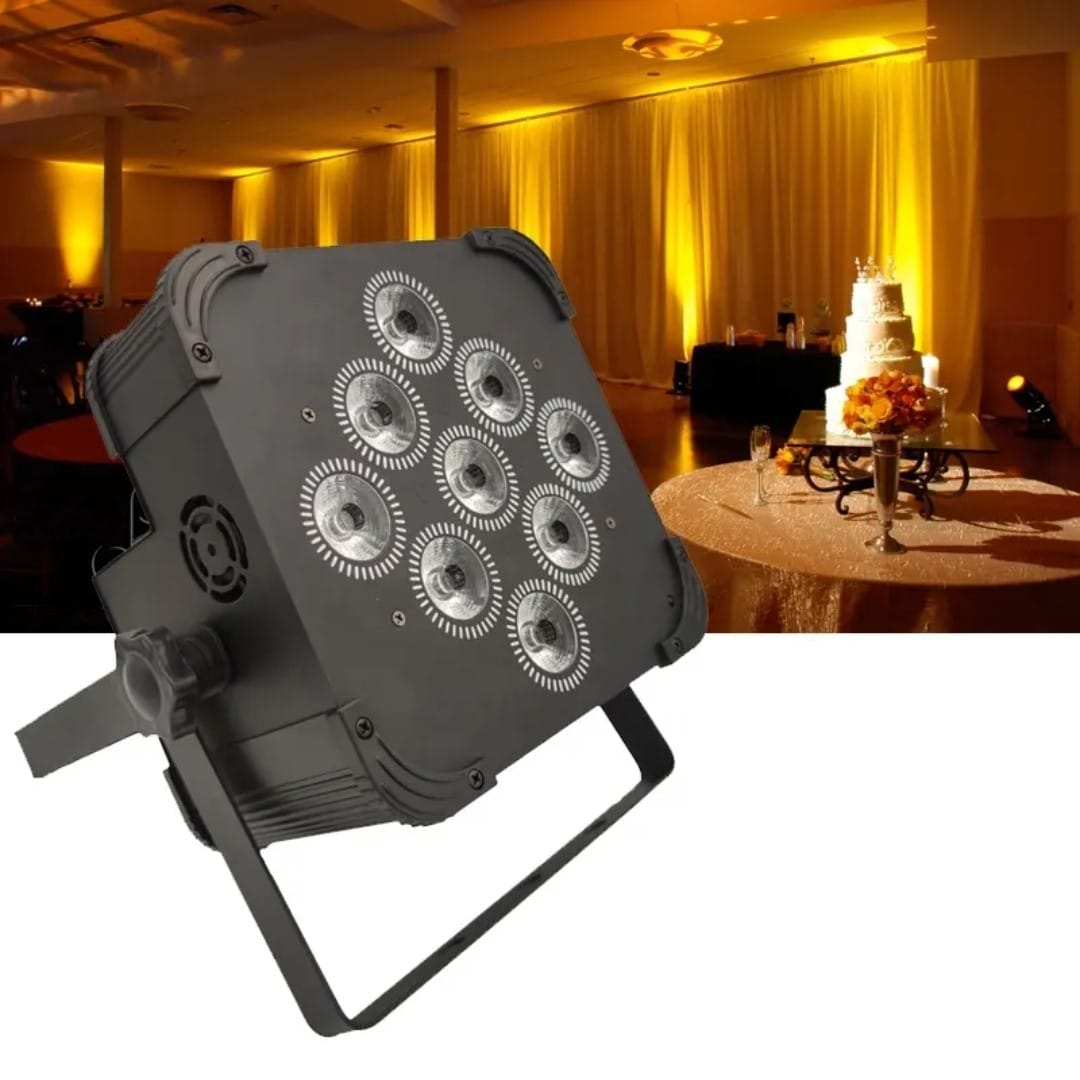 9 LED wedding battery PAR light