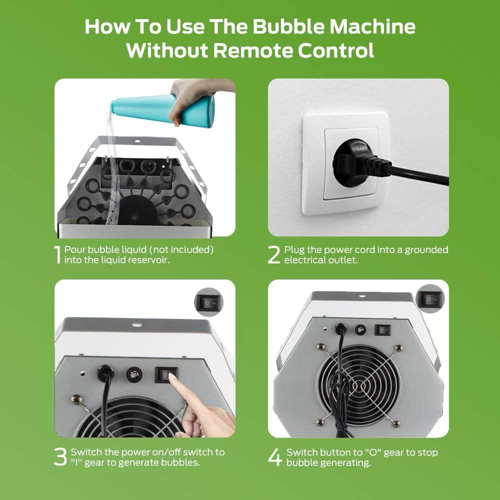 BUBBLE MACHINE FOR DJ DISCO PARTY WITH REMOTE 60W