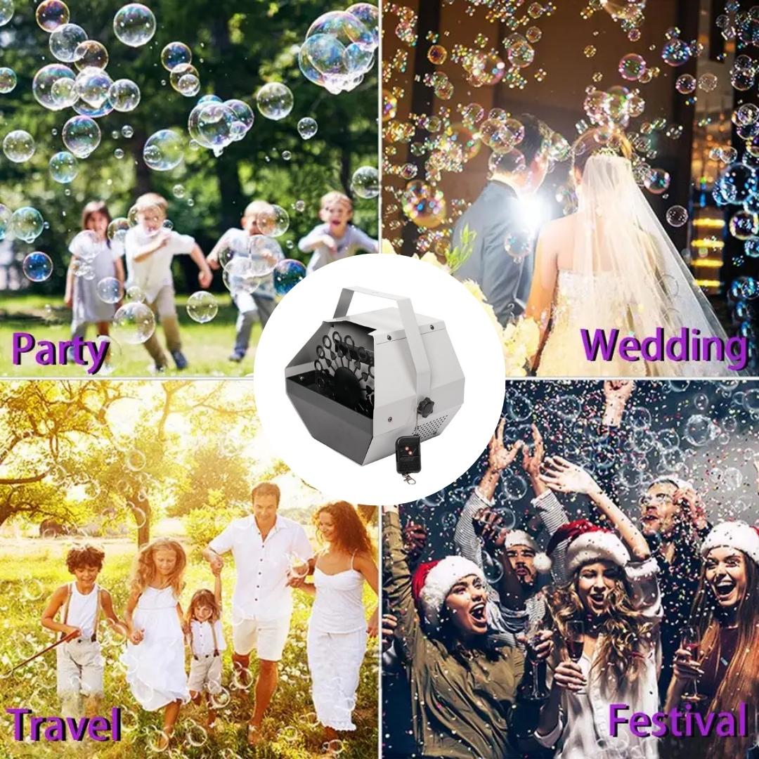 BUBBLE MACHINE FOR DJ DISCO PARTY WITH REMOTE 60W
