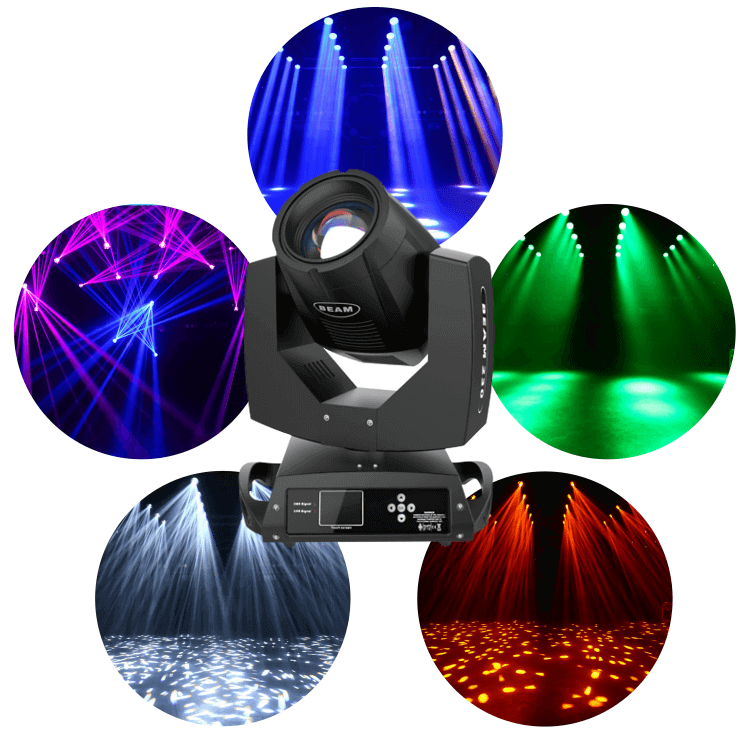 Beam 230 moving light with protective flight case