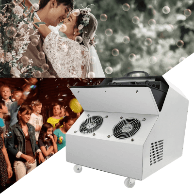 TOP PRO Bubble Machine Dual Wheel Big for wedding event party live show