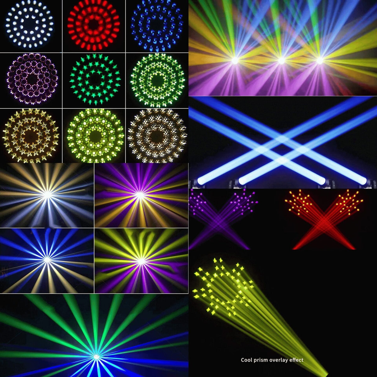 Compact moving head beam light for weddings and concerts UAE