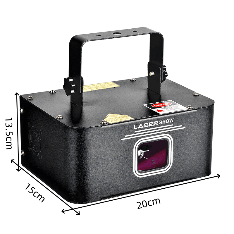 DMX512 2W full colour animation laser projector