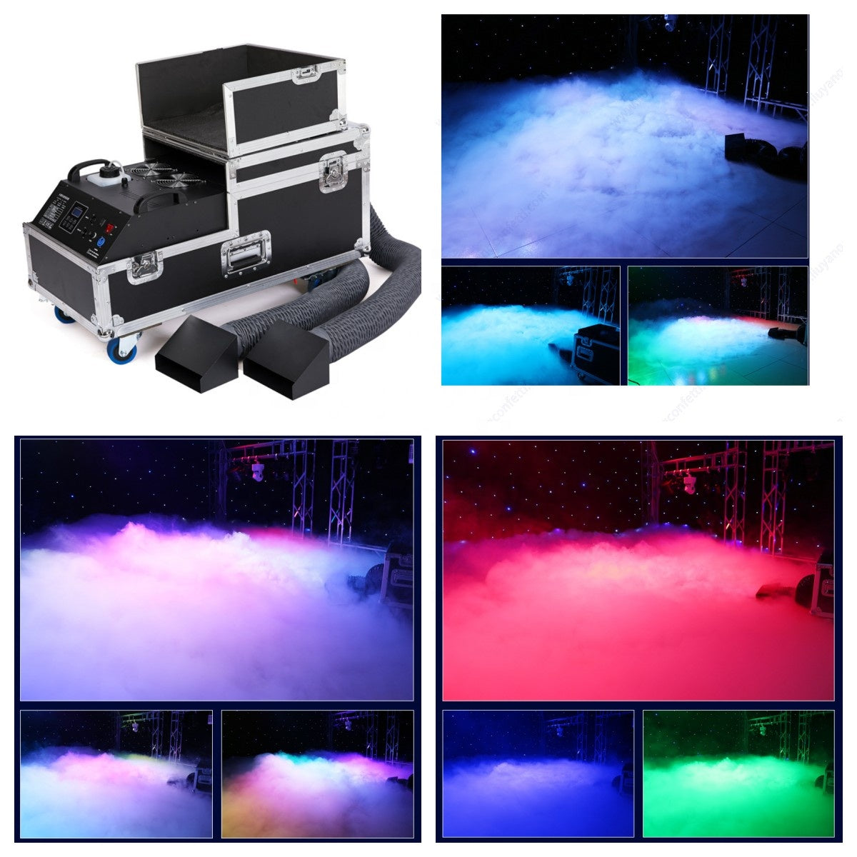 3000W Low Fog Machine | Dry Ice Effect Dual Tube Smoke Machine UAE