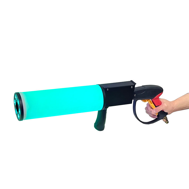 Co2 Smoke Gun Machine 6 Light Stage Effect Gas-Powered Hose Tube