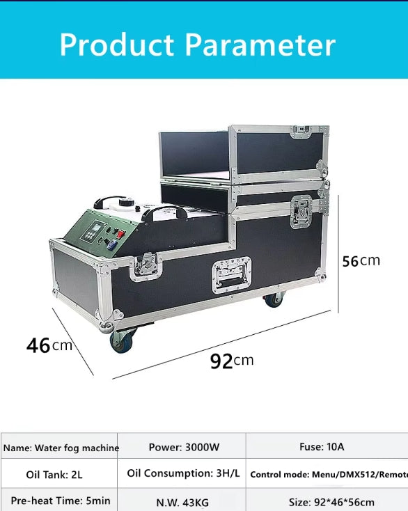 3000W Low Fog Machine | Dry Ice Effect Dual Tube Smoke Machine UAE
