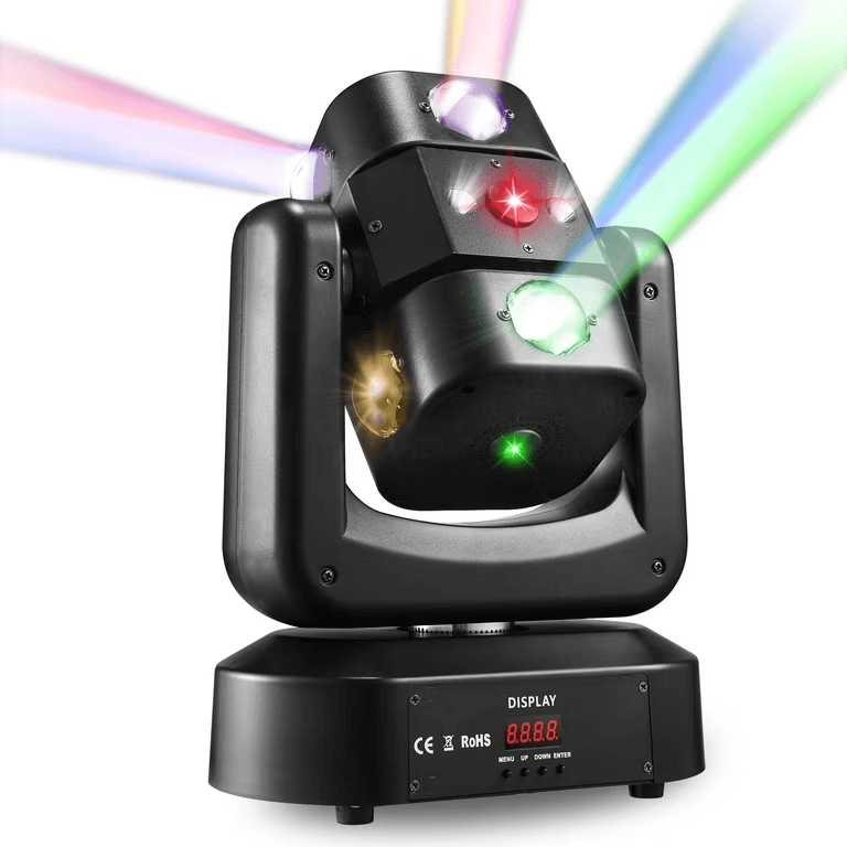 LED moving head light with strobe for DJ events