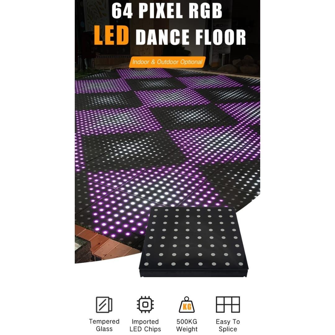 LED wedding dance floor panel with tempered glass UAE