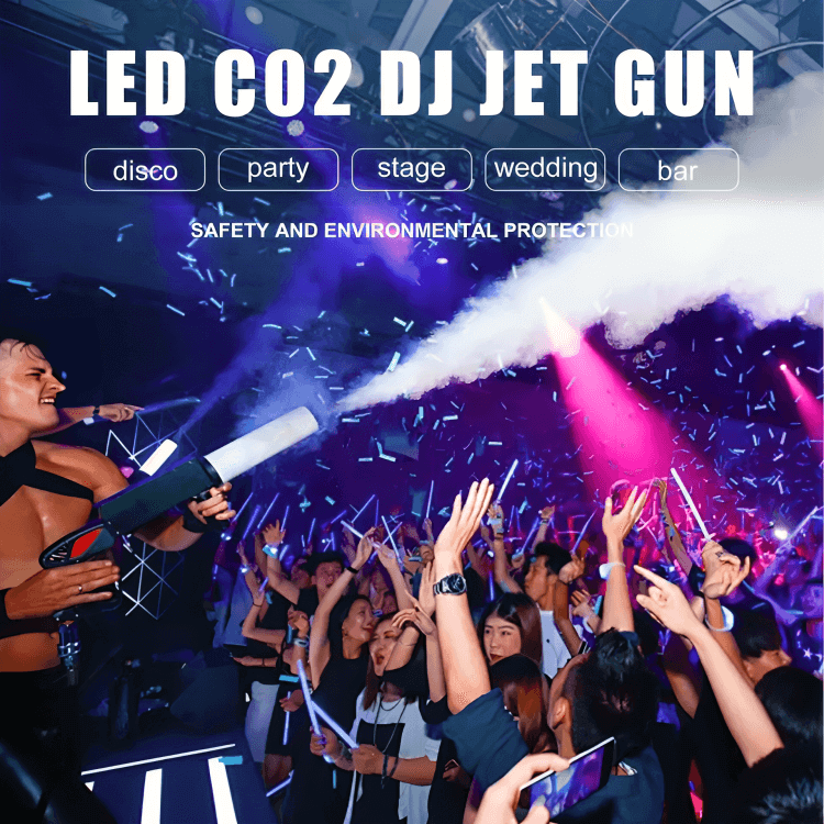 Manual CO2 cannon for DJ and concert stage effects