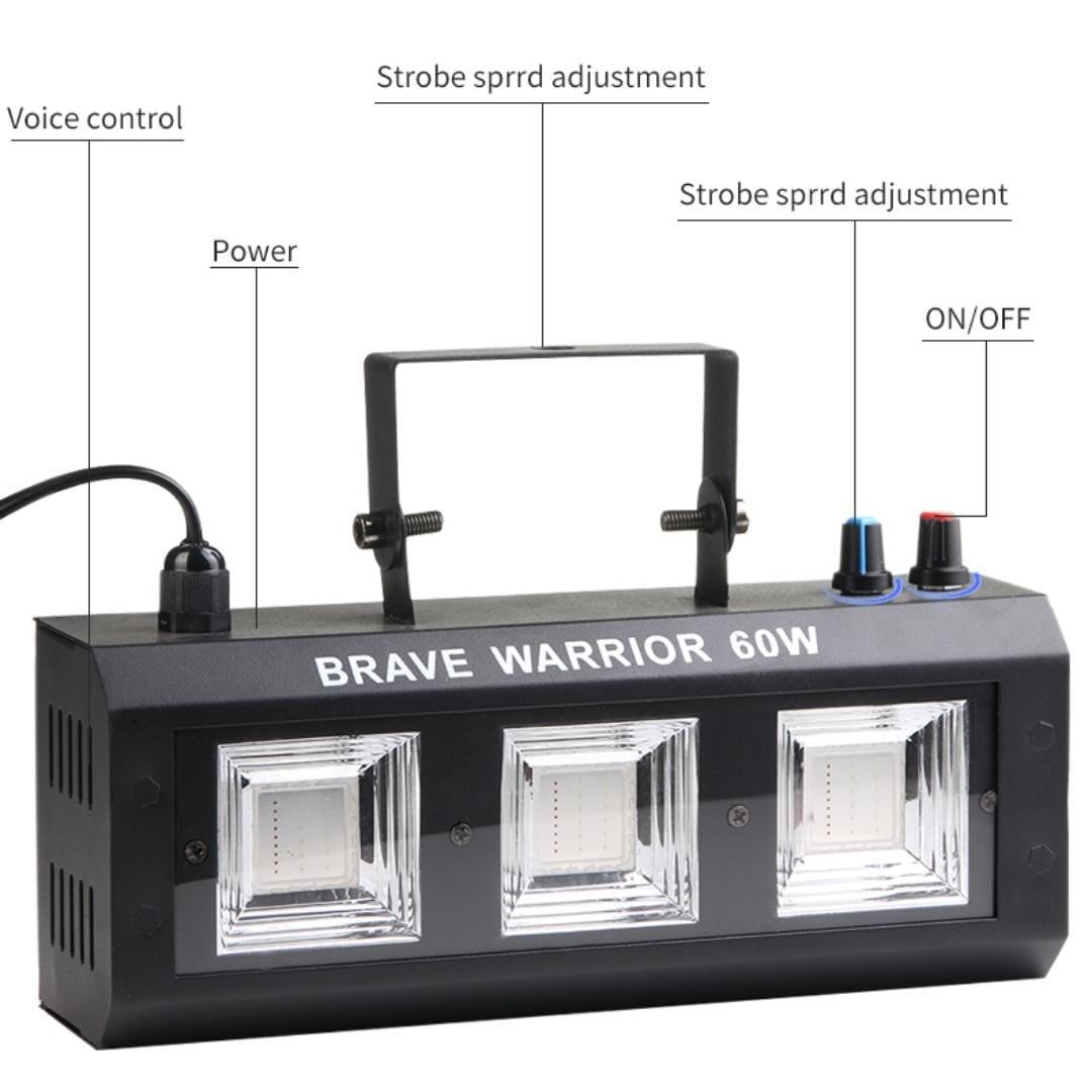 Mini dance floor strobe light for DJs