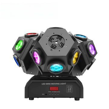 Moving head laser DJ stage lighting with RGBW LEDs