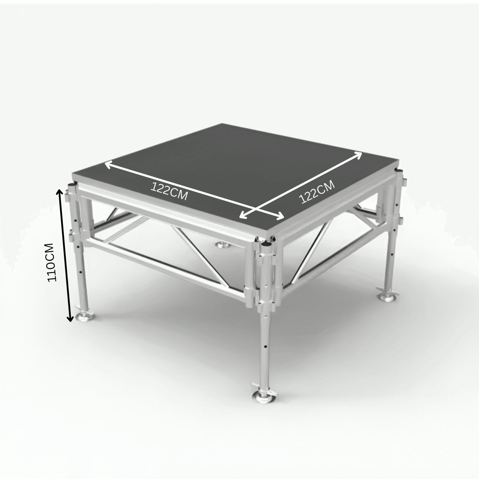 TOP PRO Portable Aluminum Stage For Concert 122CM