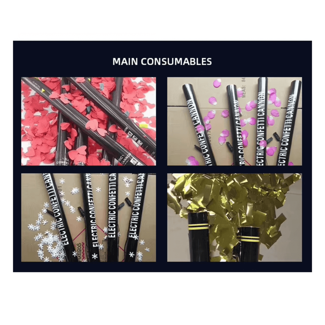Portable confetti gun for wedding entrances